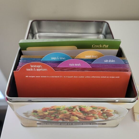 Recipe Set: Crock Pot Recipe Tin & Williams Sonoma Recipe Set #0307 - Picture 3 of 13